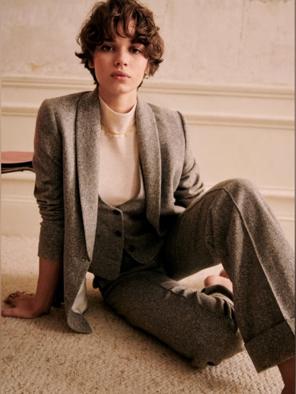 Sezane Lukas Trousers - Taupe - US2 / FR34 - Picture 2 of 16